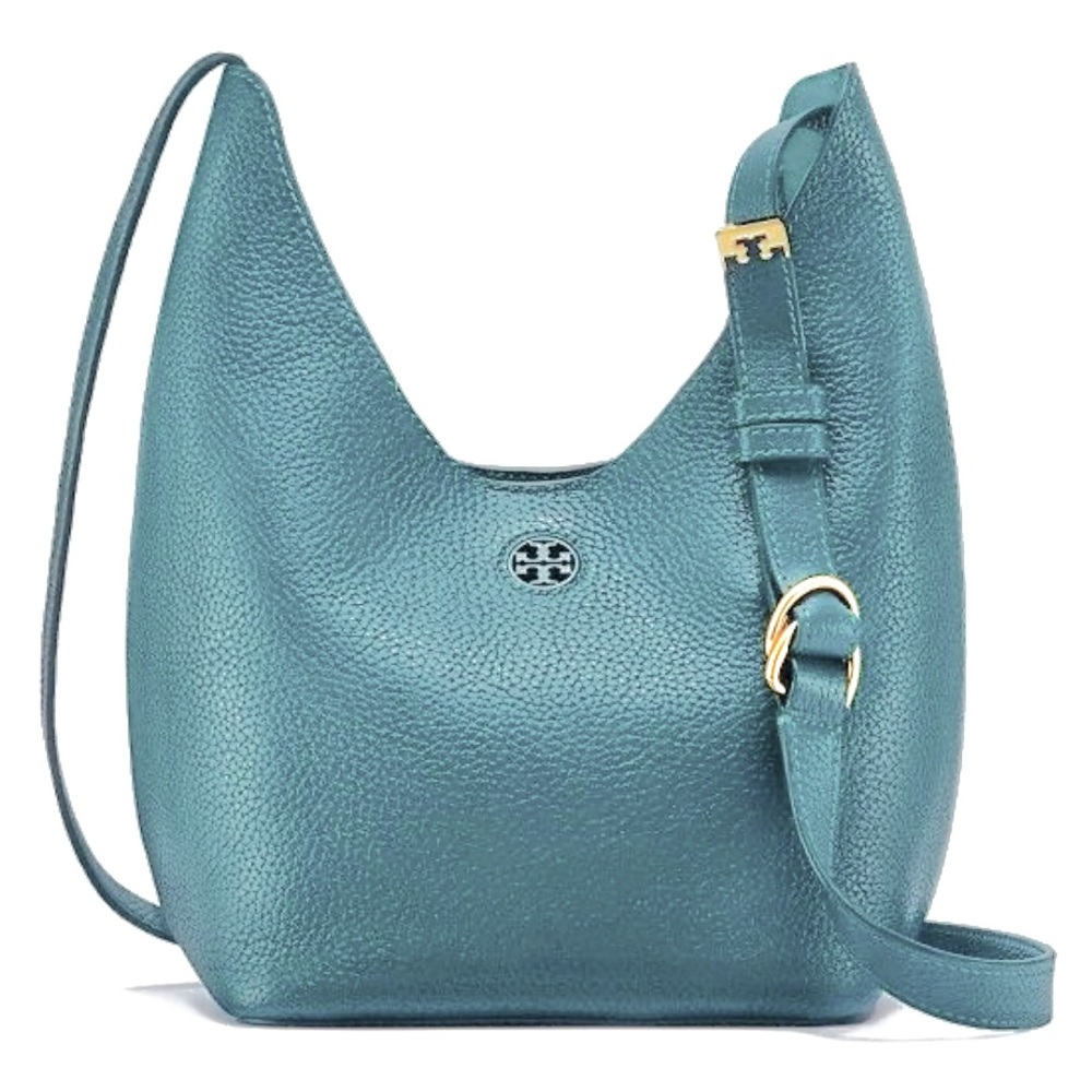 Tory Burch Oceano/True Turquoise Leather Small Perry Cross Body Bag $325